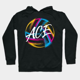 Volleyball ACE Tee Shirt Hoodie